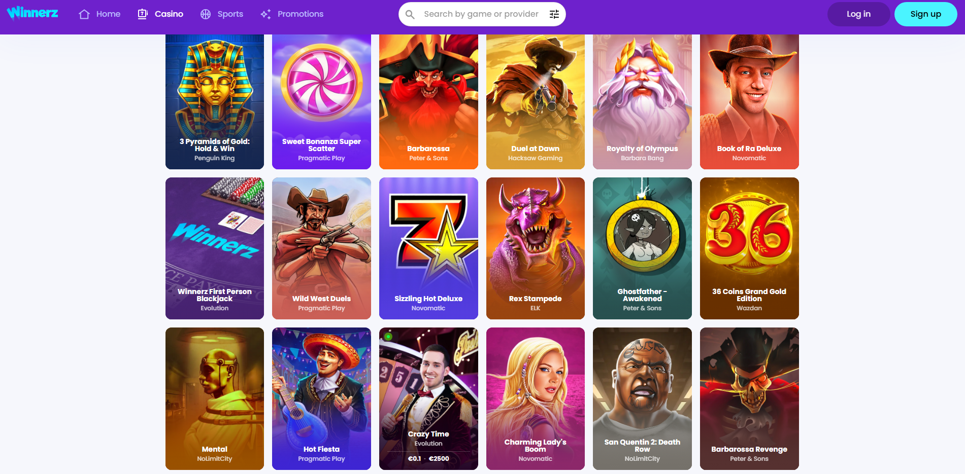 winnerez casino games